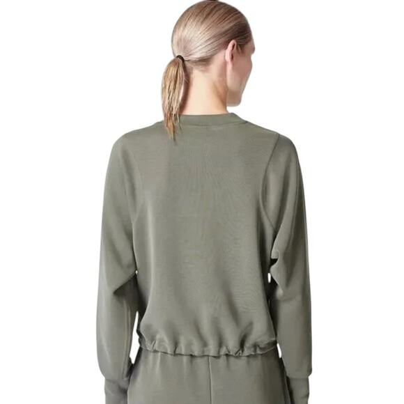 Sweaty Betty Green Sand Wash Sweatshirt Joggers Sweatsuit Set - Picture 3 of 12